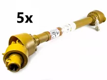 Kardanwelle komplett, max. 20PS (15kw), 1000mm, mit Freilauf, Packet von 5 Stück, SONDERANGEBOT!