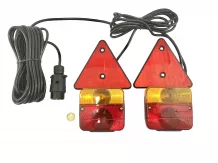 lámpa piros-sárga prizmával, 7,5m kábel mágnestalpal