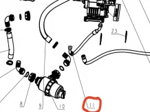 Mischschlauch für Komondor FAP-200 Spritze