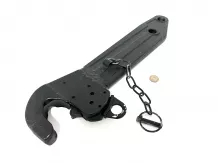 MTZ/Belarus drawbar extension with quick coupler left (from original extension)