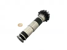 Pothole drilling gear with handle cone wheel