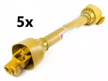 PTO drive shaft complete, max. 16HP (12kW), 800mm, set of 5 pieces, SPECIAL OFFER!