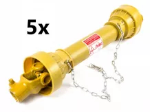 PTO drive shaft complete, max. 20HP (15kW), 650mm, set of 5 pieces, SPECIAL OFFER!