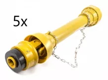 PTO drive shaft complete, max. 20HP (15kW), 800mm, freewheeling, set of 5 pieces, SPECIAL OFFER!