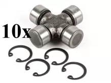 PTO shaft cross joint 19x52mm, outer seeger rings, for Japanese compact tractors, set of 10 pieces, SUPER SALE PRICE!