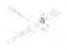 Reducer worm wheel for RKB baler