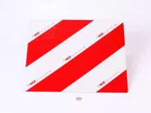 right 423x423 warning sign  (red and white)