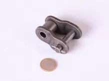 Rollenketten 20B-1 gebogen Verbinder-Kettenauge Quattro Rullo (halb Kettenauge) 1,1/4