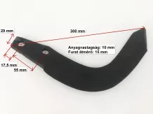 Rotary tiller blade for Niplo rotary tillers