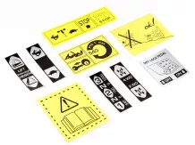 Safety and operation decal set for Kubota B7001 and B7001E Japanese compact tractors