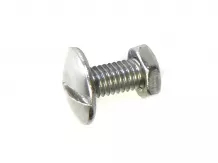 Screw + nut for seeder disc insert for Monosem seed drills