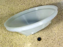 Spreader tank flow out funnel (Vicon, plastic)