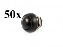 Switch, momentary, water resistant, round shape, set of 50 pieces