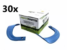 Talajmarókés AsahiParts bóracél, japán kistraktorokhoz, Iseki / Kubota / Mitsubishi / Shibaura / Yanmar, 30 darabos csomag, SZUPER ÁRON!