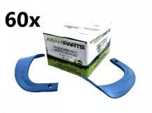 Talajmarókés AsahiParts bóracél, japán kistraktorokhoz, Iseki / Kubota / Mitsubishi / Shibaura / Yanmar, 60 darabos csomag, SZUPER ÁRON!