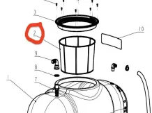 Tank filter for Komondor FAP-200 sprayer