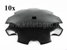 Tárcsalap 460mm, csipkés, (bóracél) AsahiParts, 10 darabos csomag