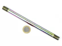 Threaded rod for clod remover support for Monosem seed drills