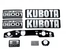 traktor felirat készlet Kubota B6001