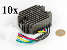 Voltage regulator with 6-cable connector for Kubota and Yanmar Japanese compact tractors, set of  10 pieces, SPECIAL OFFER!