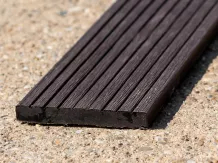 WPC szegő elem, tömör, 10x71mm, dió A3 mintával